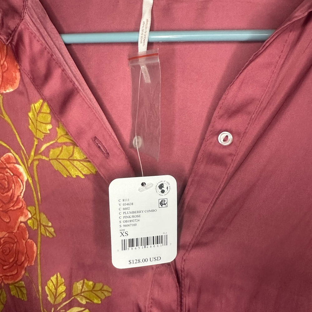 NWT Free People Off The Vine Button-Up Top - Picture 6 of 8